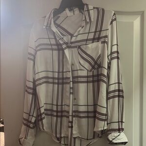 Plaid Long Sleeve Women's Top